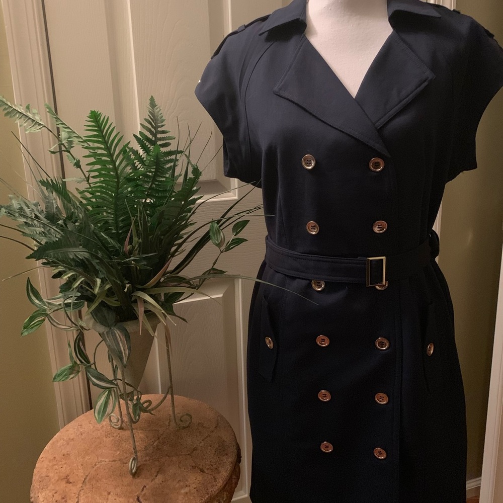 Premise Navy Double Breasted Dress